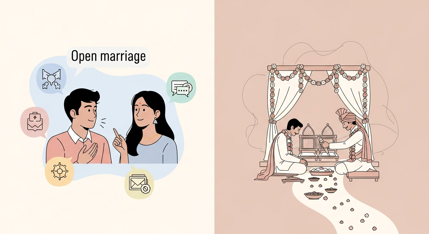 Open Marriages vs. Traditional Indian Weddings